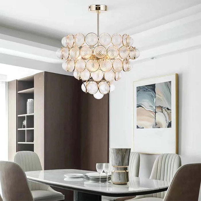 Gold Clear Glass Globe Pendant Light - DWHOME