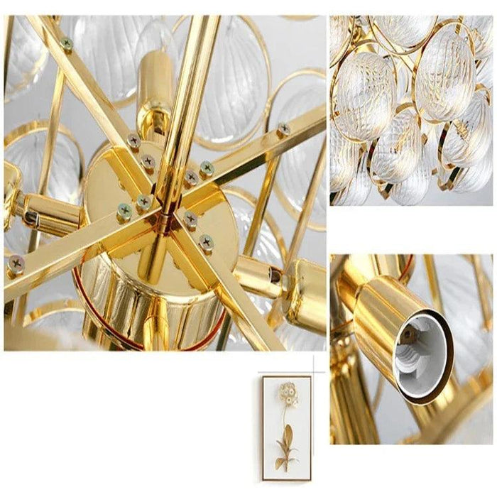 Gold Clear Glass Globe Pendant Light - DWHOME