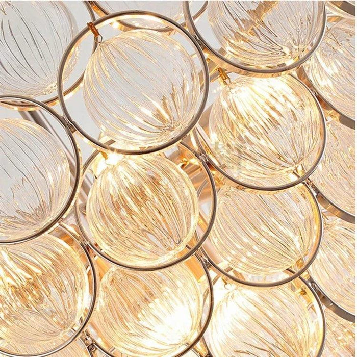 Gold Clear Glass Globe Pendant Light - DWHOME