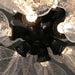 Milen Modern Crystal Leaf Chandelier - Black/Gold-DWHOME