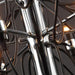 Gino Sarfatti Style Led Pendant Chandelier Black/Silver/Gold - DWHOME