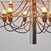 Gino Sarfatti Style Led Pendant Chandelier Black/Silver/Gold - DWHOME