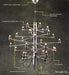 Gino Sarfatti Style Led Pendant Chandelier Black/Silver/Gold - DWHOME