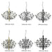 Gino Sarfatti Style Led Pendant Chandelier Black/Silver/Gold - DWHOME