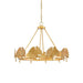 Gold Foil Ginkgo Leaf Chandelier-DWHOME