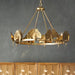 Gold Foil Ginkgo Leaf Chandelier-DWHOME