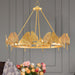 Gold Foil Ginkgo Leaf Chandelier-DWHOME