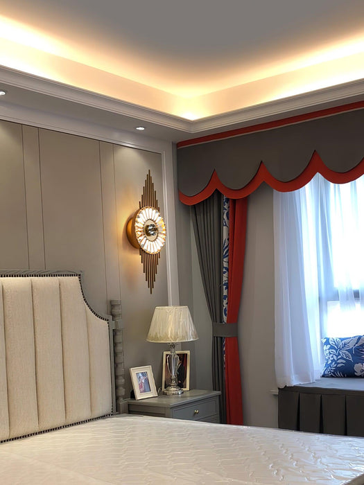 Crystal Gear Gold Wall Light - Vakkerlight
