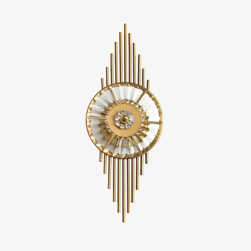 Crystal Gear Gold Wall Light-DWHOME