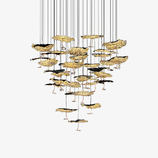 Brass Aviary Constellation Chandelier-DWHOME
