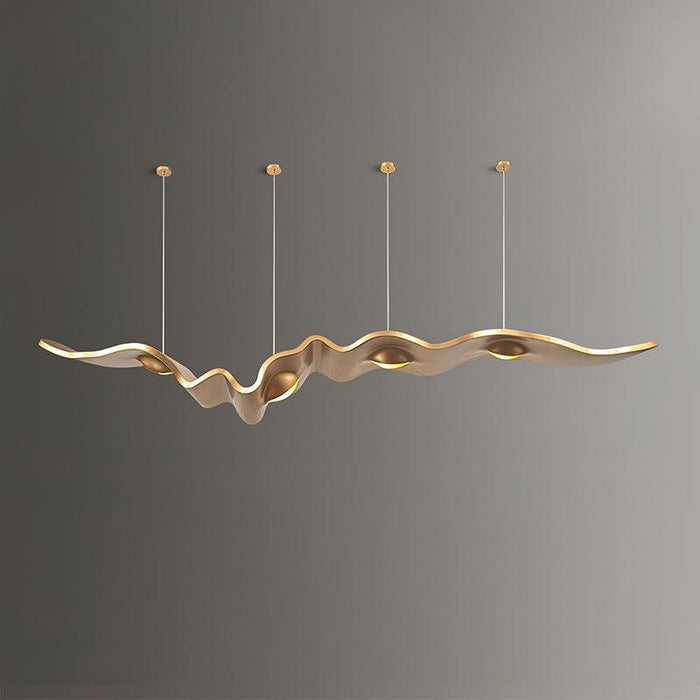 Gold Ribbon Chandelier-DWHOME