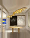 Gold Ribbon Chandelier-DWHOME