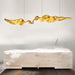 Gold Ribbon Chandelier-DWHOME