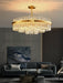 Gold & Clear Rod Chandelier-DWHOME