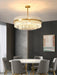 Gold & Clear Rod Chandelier-DWHOME