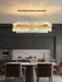 Gold & Clear Rod Chandelier-DWHOME