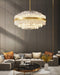 Gold & Clear Rod Chandelier-DWHOME