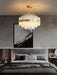 Gold & Clear Rod Chandelier-DWHOME