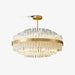 Gold & Clear Rod Chandelier-DWHOME