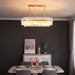 Gold & Clear Rod Chandelier-DWHOME