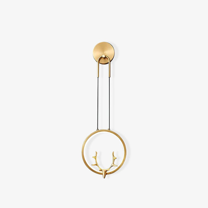 Golden Antler Wall Light-DWHOME