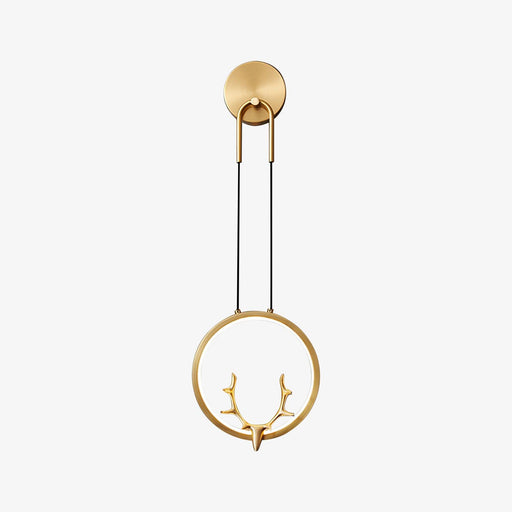 Golden Antler Wall Light-DWHOME