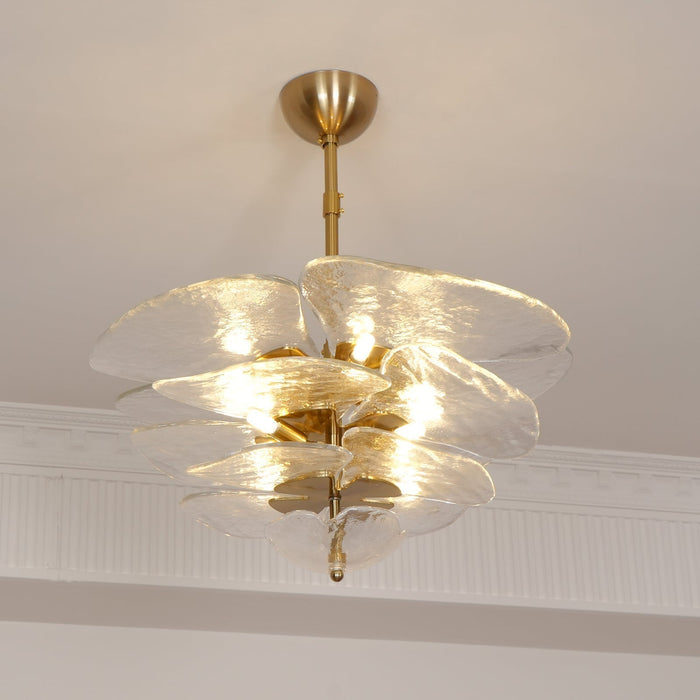 Petals Gold Murano Chandelier-DWHOME