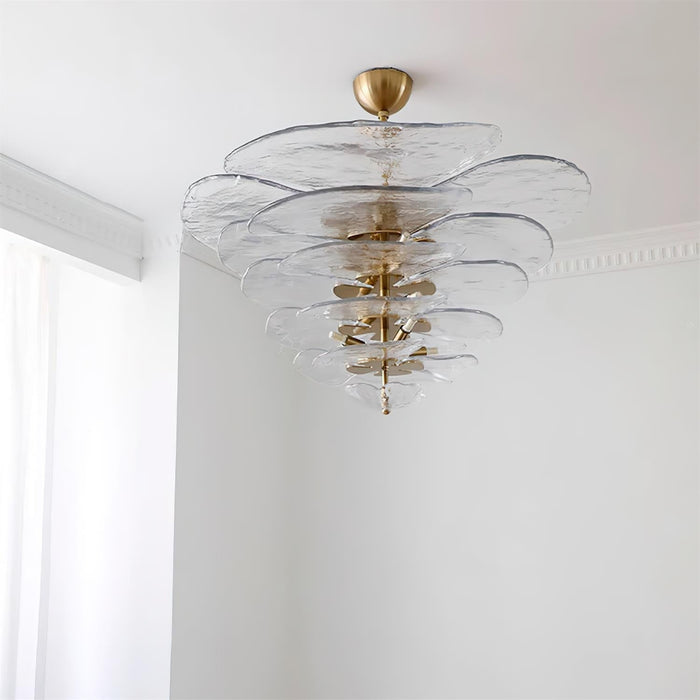 Petals Gold Murano Chandelier-DWHOME
