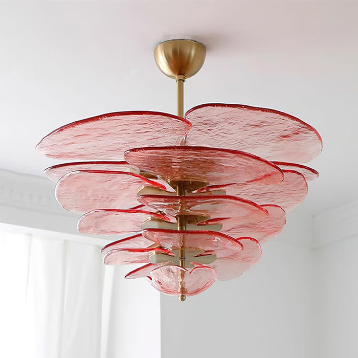 Petals Gold Murano Chandelier-DWHOME