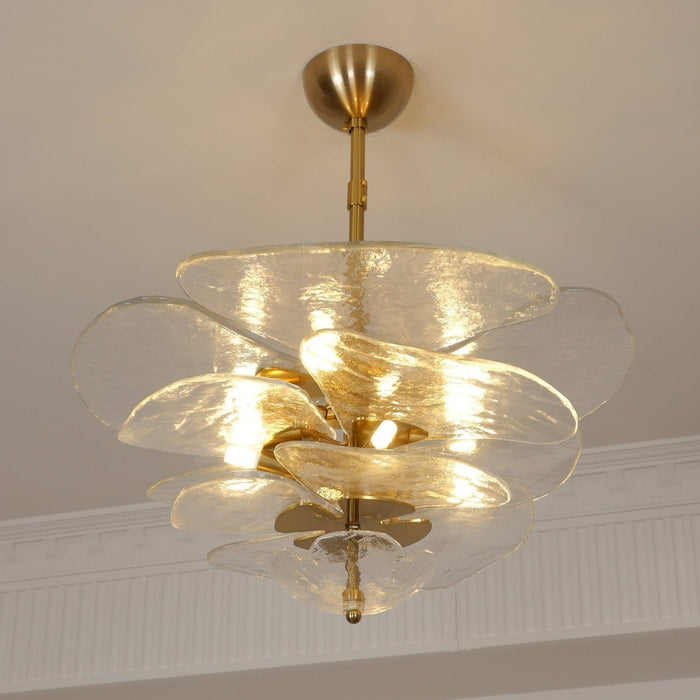 Petals Gold Murano Chandelier-DWHOME