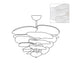 Petals Gold Murano Chandelier-DWHOME