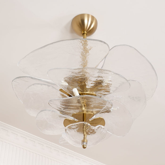 Petals Gold Murano Chandelier-DWHOME
