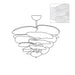 Petals Gold Murano Chandelier - DWHOME