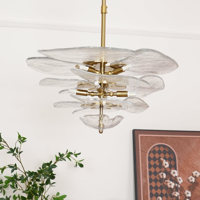 Petals Gold Murano Chandelier-DWHOME