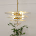 Petals Gold Murano Chandelier-DWHOME
