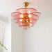 Petals Gold Murano Chandelier-DWHOME