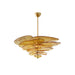 Petals Gold Murano Chandelier-DWHOME