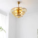 Petals Gold Murano Chandelier-DWHOME