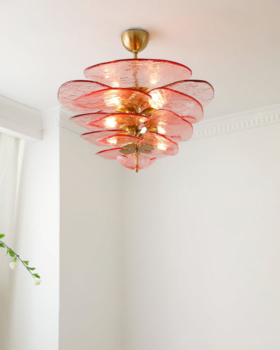 Petals Gold Murano Chandelier-DWHOME