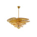 Petals Gold Murano Chandelier-DWHOME