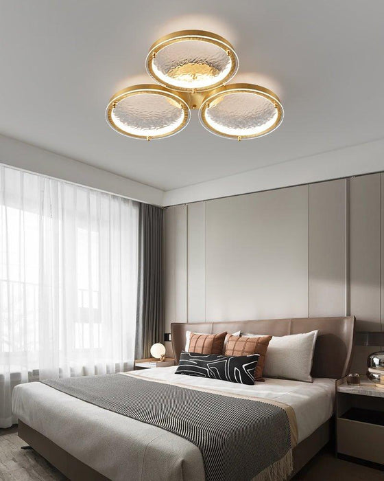 Golden Rings Ceiling Light-DWHOME