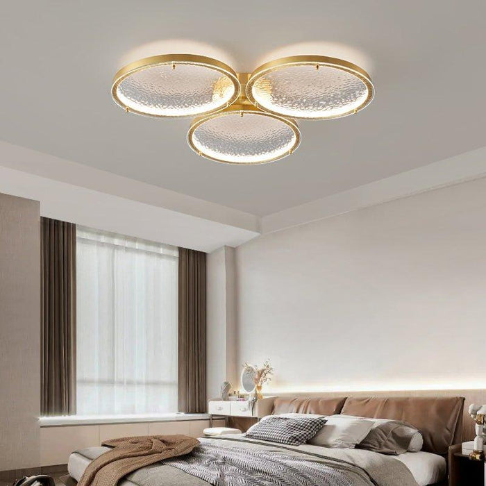 Golden Rings Ceiling Light-DWHOME