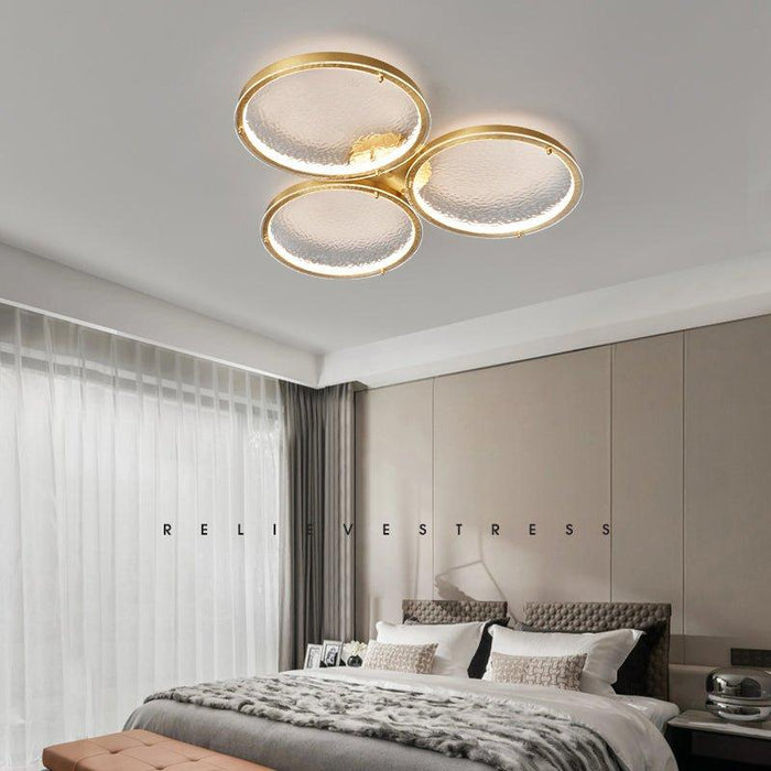 Golden Rings Ceiling Light-DWHOME