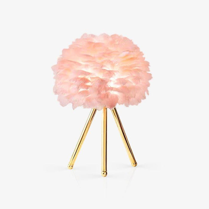 "Lampe de table en plumes d'oie - DWHOME"