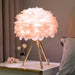 "Lampe de table en plumes d'oie - DWHOME"