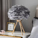 "Lampe de table en plumes d'oie - DWHOME"