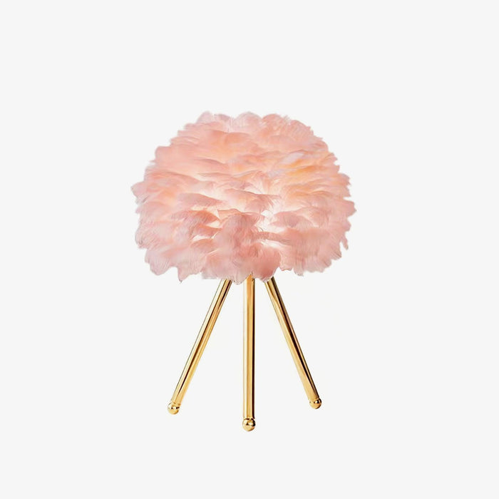"Lampe de table en plumes d'oie - DWHOME"