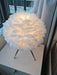 "Lampe de table en plumes d'oie - DWHOME"