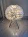 "Lampe de table en plumes d'oie - DWHOME"