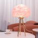 "Lampe de table en plumes d'oie - DWHOME"